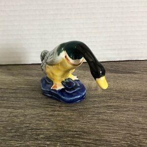 Vtg Ceramic Mallard Duck Figurine